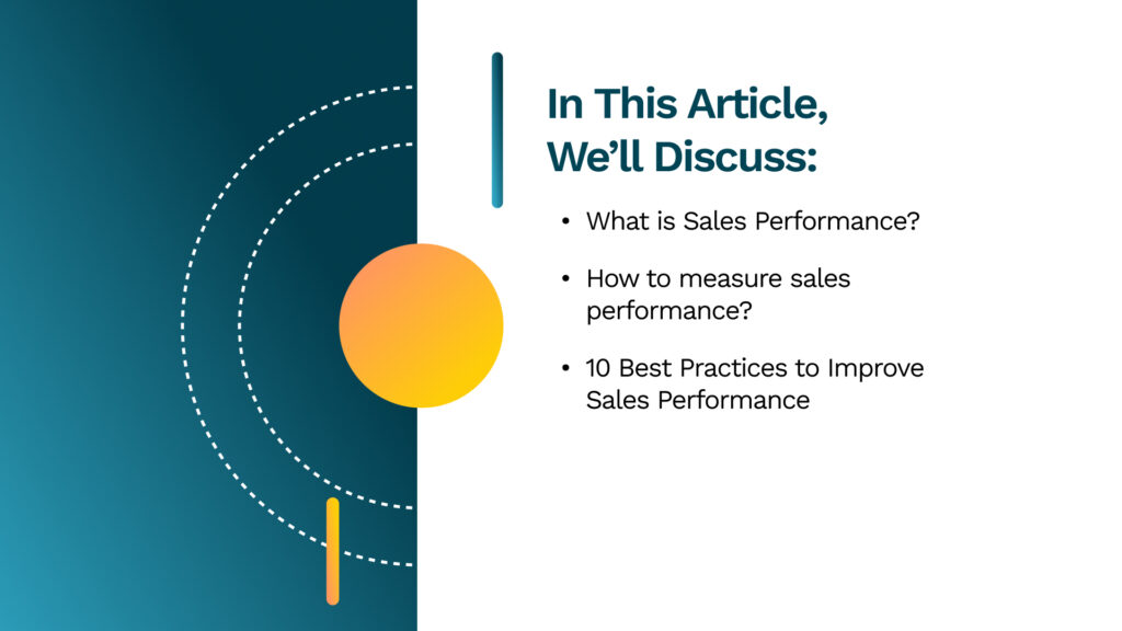 improve sales performance