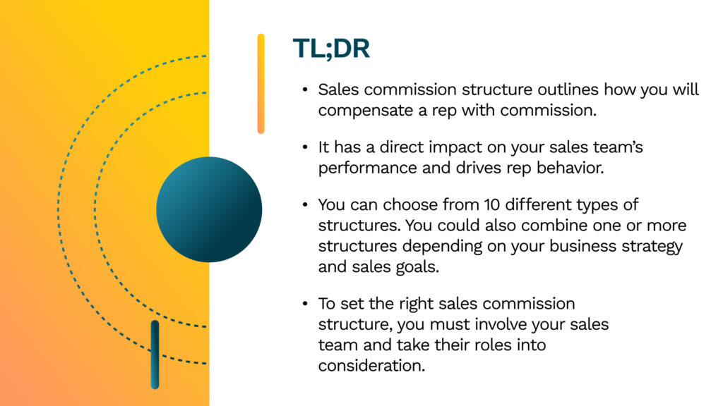Direct sales commission structure