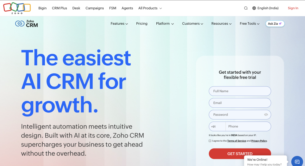 Zoho CRM