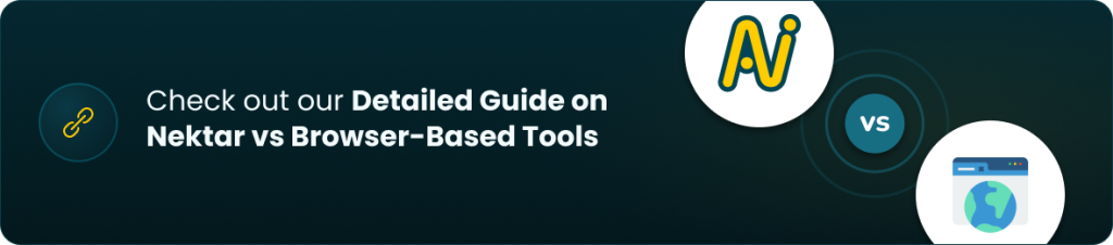 nektar vs browser based tools